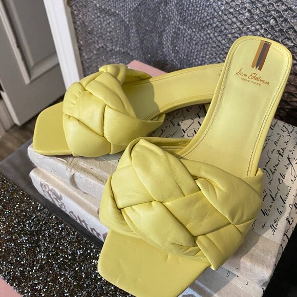 Women's Dawson Braided Block Heel Slide Sandals - Picture 1 of 6